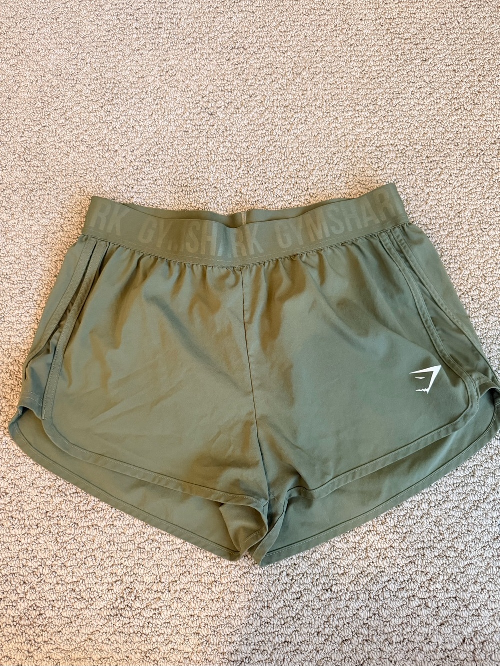 Gymshark Olive Green Women's Running Shorts